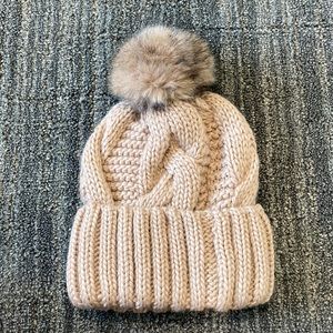 H&M Pink Chunky Knit Beanie